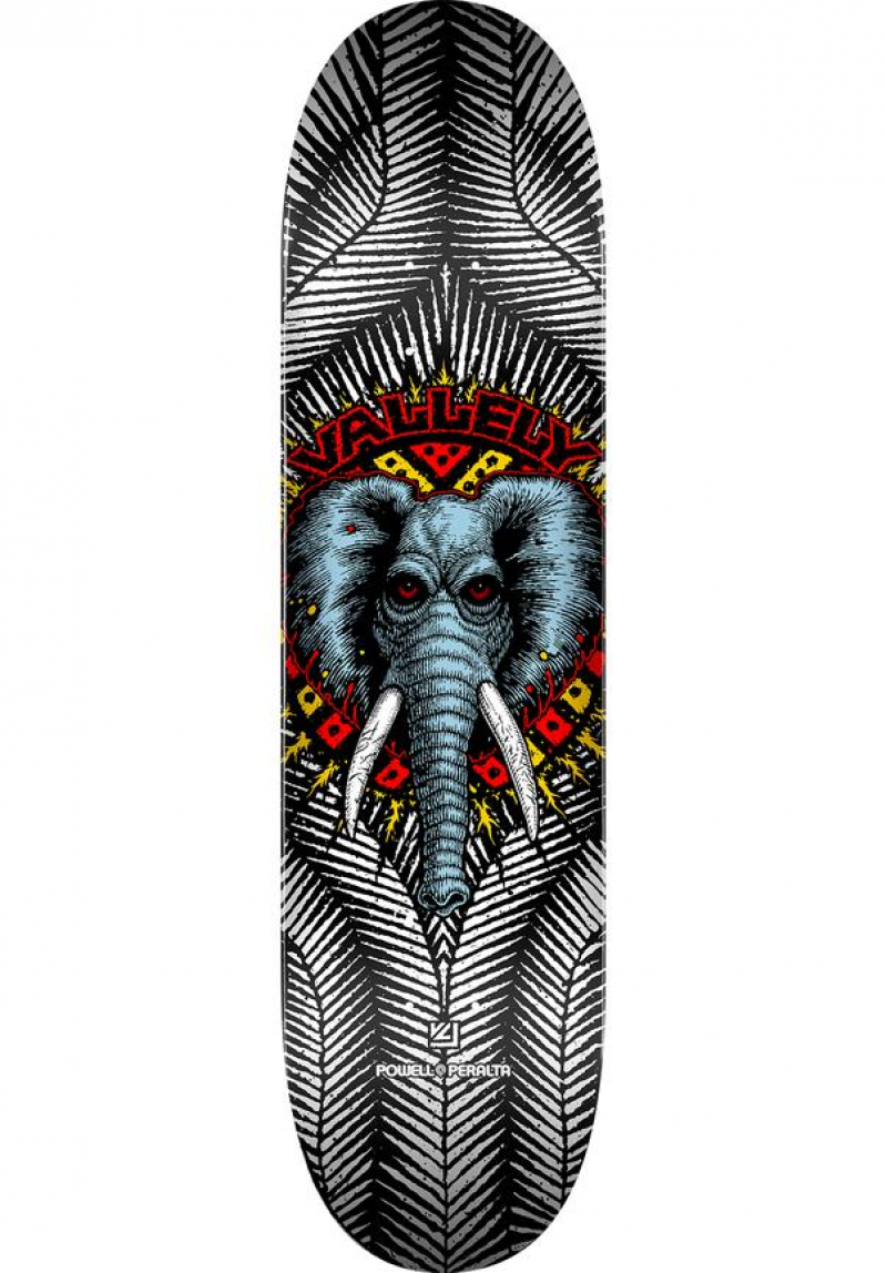Powell Peralta 8,0 Vallely Elephant Skateboard Deck white